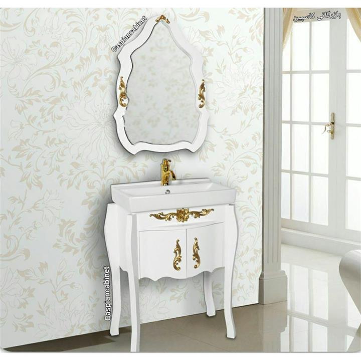 کمد روشویی آنتیک خم 60
